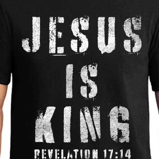 Christianity Faith Savior Almighty Lord Jesus Is King Pajama Set