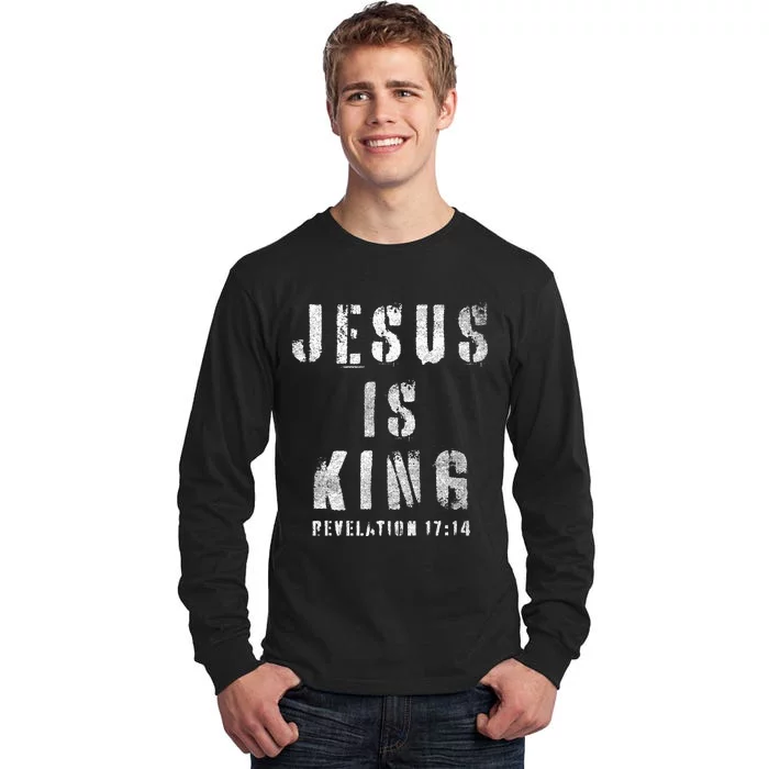 Christianity Faith Savior Almighty Lord Jesus Is King Tall Long Sleeve T-Shirt