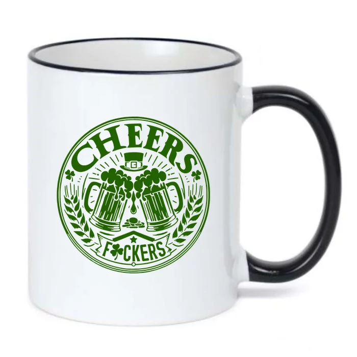 Cheers Fckers St Patricks Day MäNner Frauen Bier Trinken Gift Black Color Changing Mug