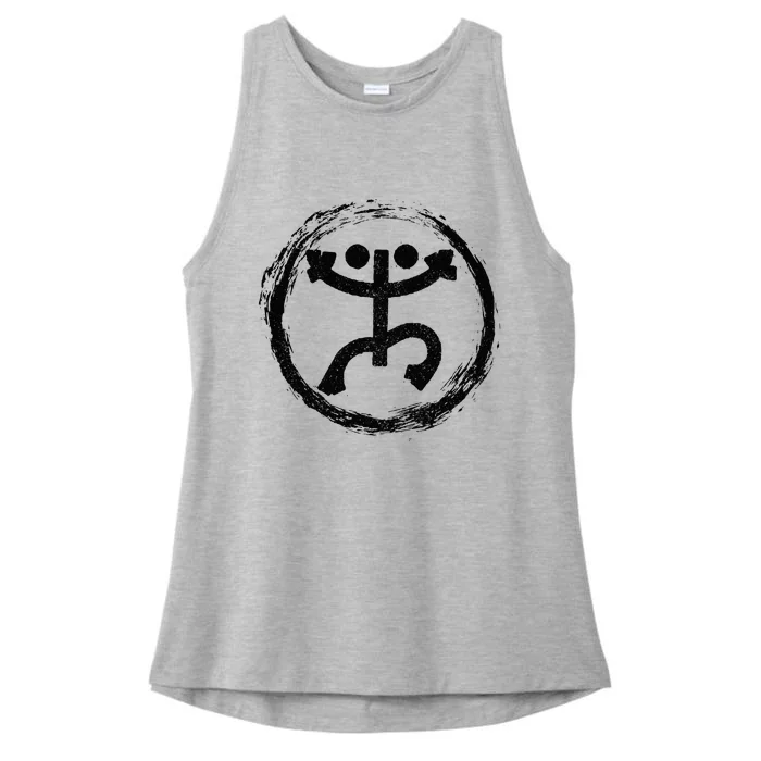 Coqui Frog Symbol Taino Puerto Rico Taina Boricua Boriken Ladies Tri-Blend Wicking Tank