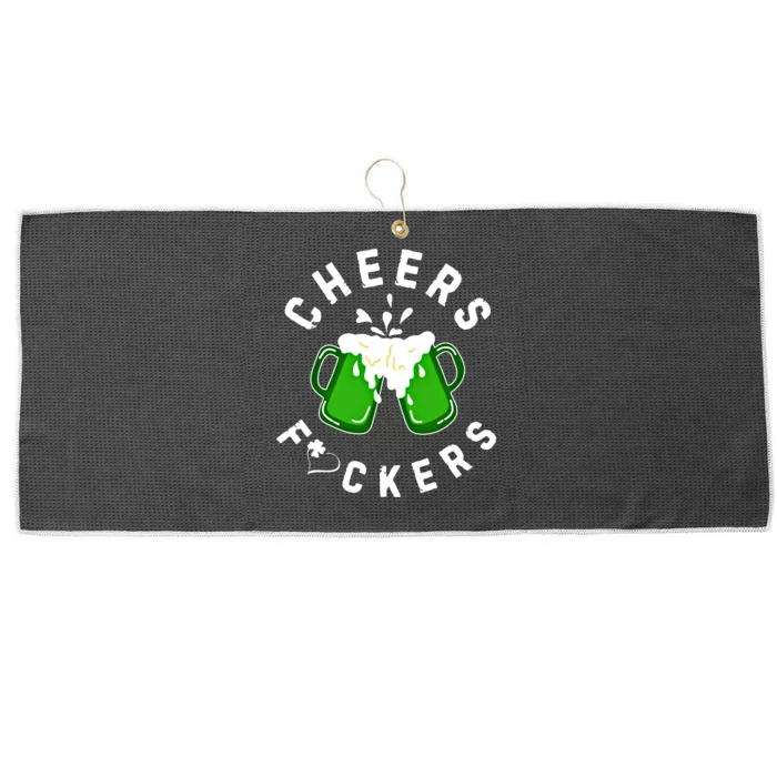 Cheers Fckers St PatrickS Day S Beer Ing Cute Gift Large Microfiber Waffle Golf Towel