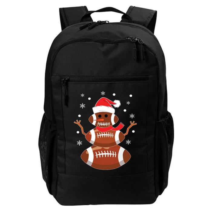 Christmas Football Snowman Kids Football Christmas Women Daily Commute Backpack