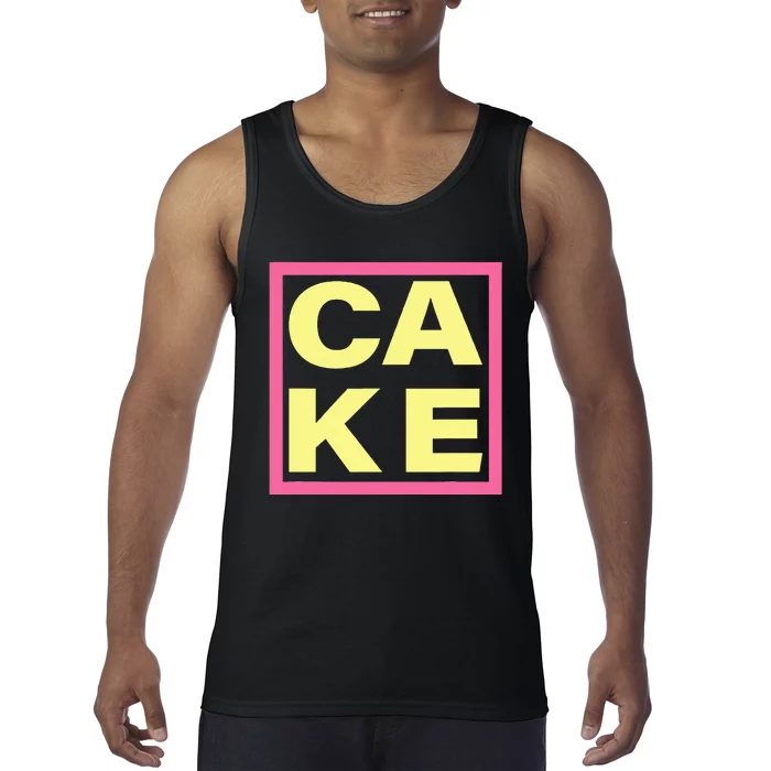 Cake Funny Sweet Baking Frosting Tank Top