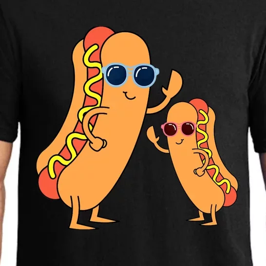 Cool Franks Sausages Weiner Fast Food Sunglasses Hot Dog Pajama Set