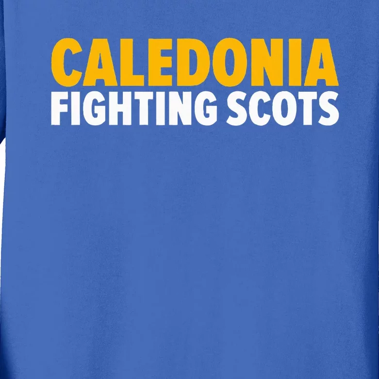 Caledonia Fighting Scots Bold Kids Long Sleeve Shirt