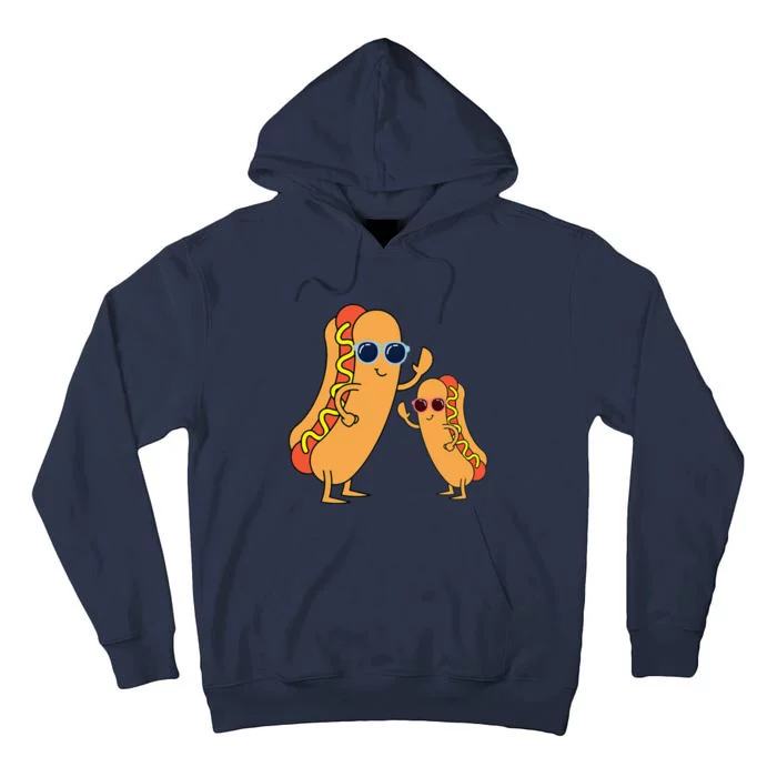 Cool Franks Sausages Weiner Fast Food Sunglasses Hot Dog Tall Hoodie