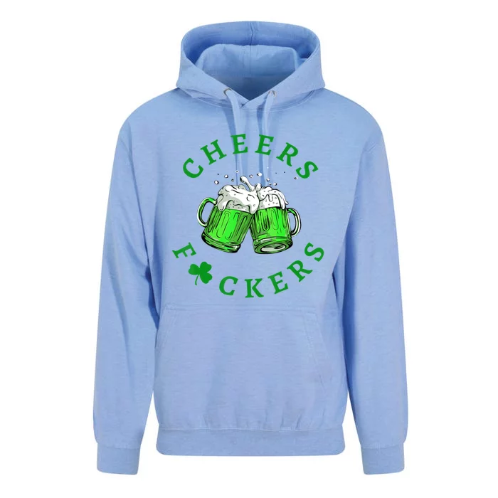 Cheers Fuckers St Patricks Day Men Women Beer Drinkers Unisex Surf Hoodie