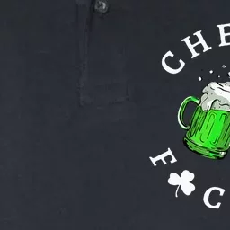 Cheers Fckers' St Patricks Day Beer Drinking Funny Softstyle Adult Sport Polo