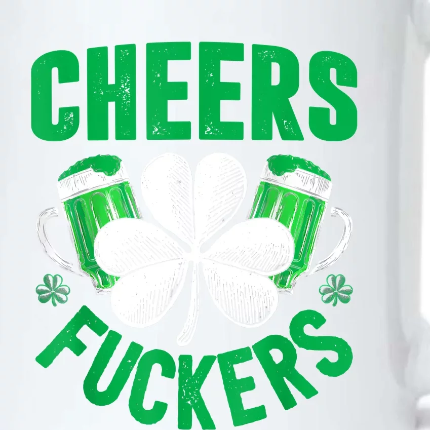 Cheers Fuckers St Patricks Day Funny Beer Drinking Mugs Black Color Changing Mug