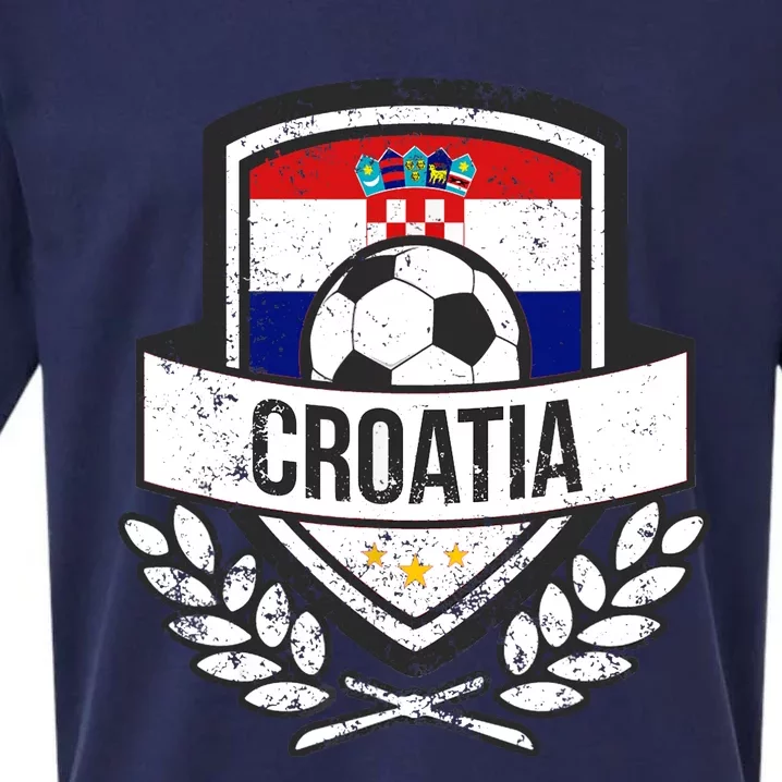 Croatian Flag Soccer Croatia Football 2018 Jersey Sueded Cloud Jersey T-Shirt