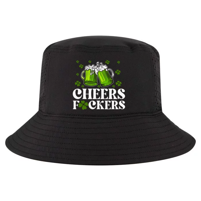 Cheers Fuckers St Patricks Day Funny Beer Drinking Mugs Cool Comfort Performance Bucket Hat