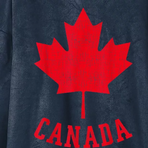 Canadian Flag Shirt Canada Independece Maple Leaf Men Women Hooded Wearable Blanket