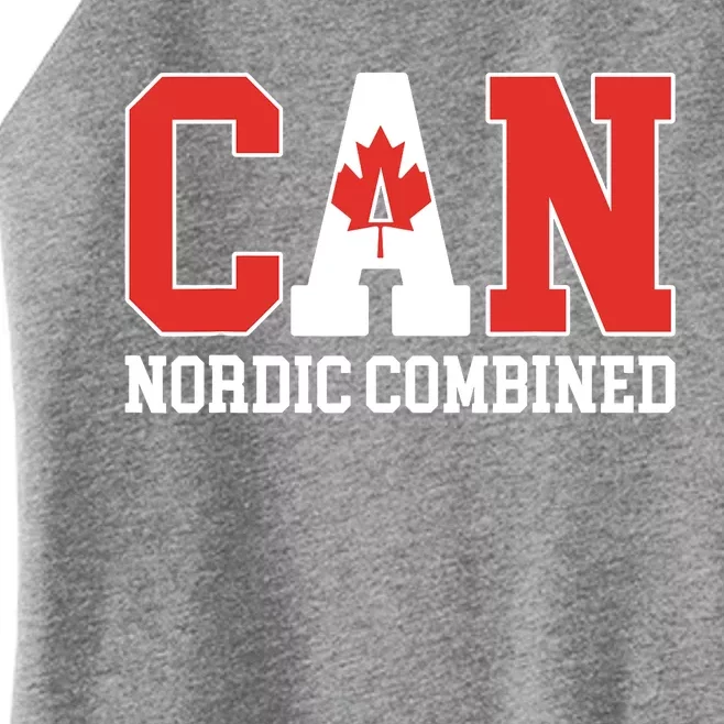 Canada Flag Skier Canadian CAN Nordic Combined Women’s Perfect Tri Rocker Tank