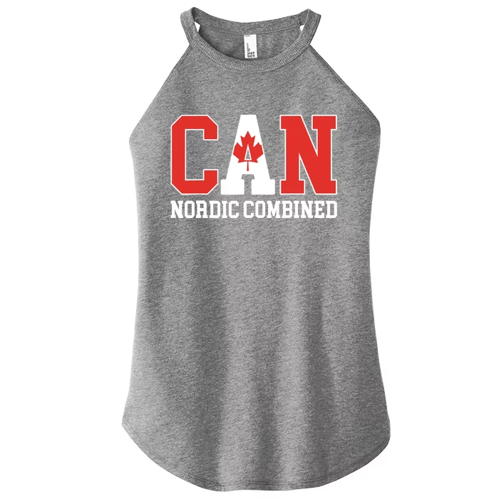 Canada Flag Skier Canadian CAN Nordic Combined Women’s Perfect Tri Rocker Tank