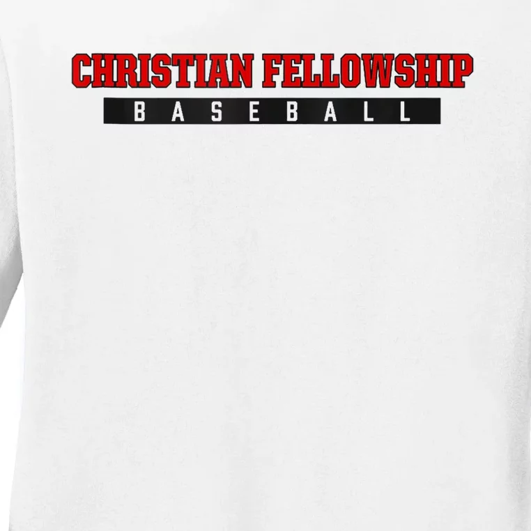 Christian Fellowship School Baseball Ladies Long Sleeve Shirt