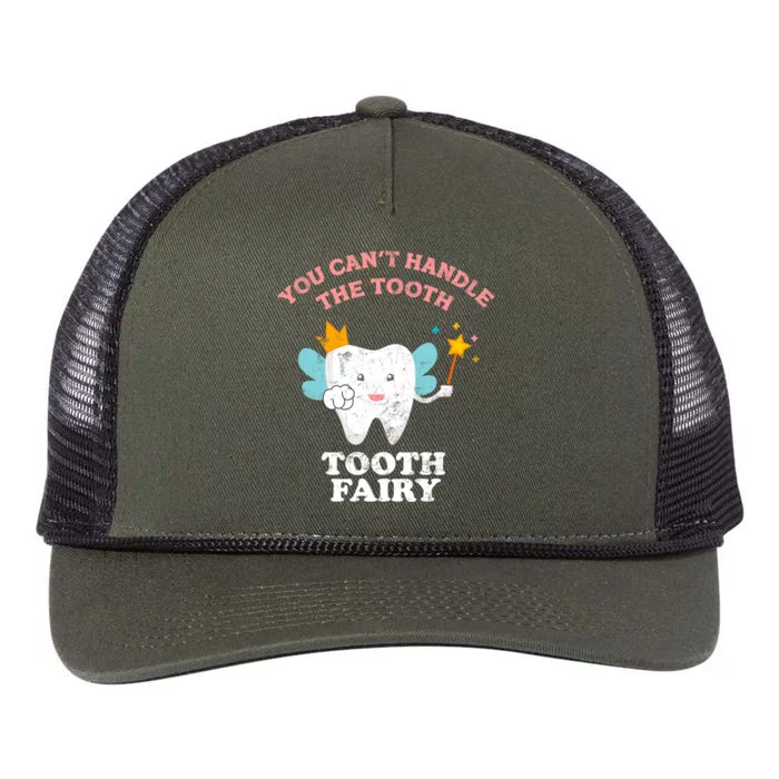 Cute Funny Saying Tooth Fairy Day Funny Gift Retro Rope Trucker Hat Cap