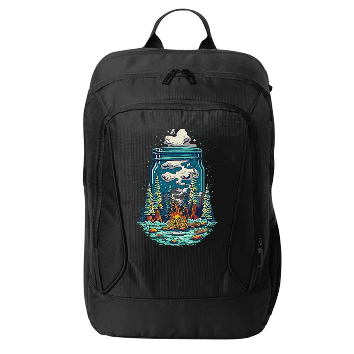 Camping Forest Smoke City Backpack