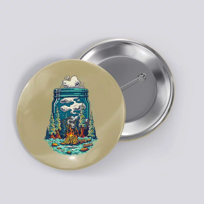 Camping Forest Smoke Button