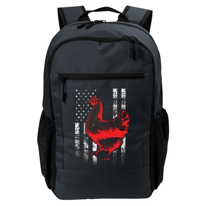 Chicken Farmer Shirts Cool Chicken Flag Daily Commute Backpack