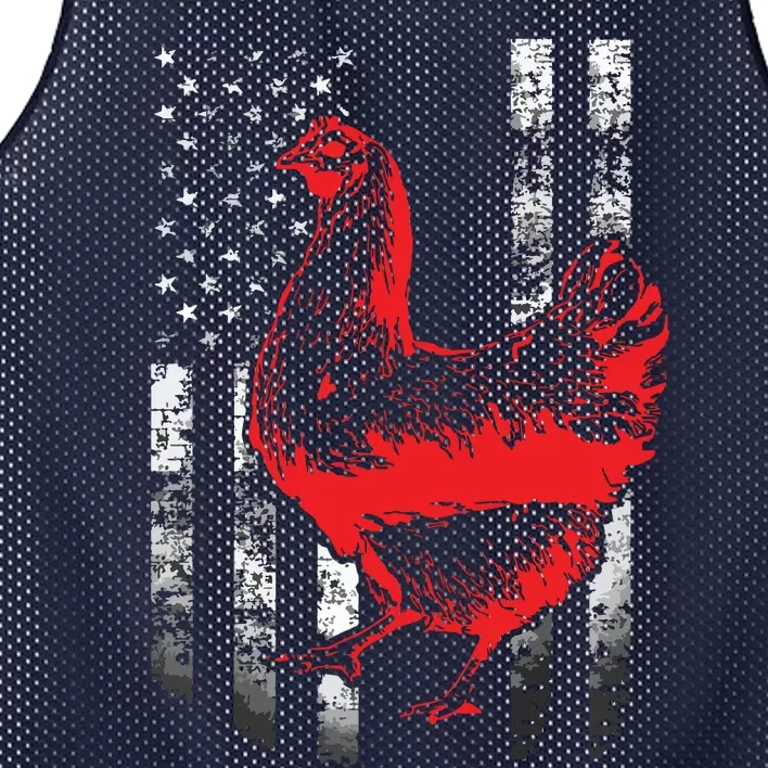 Chicken Farmer Shirts Cool Chicken Flag Mesh Reversible Basketball Jersey Tank