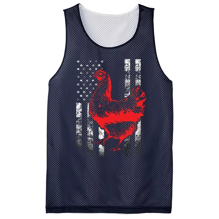 Chicken Farmer Shirts Cool Chicken Flag Mesh Reversible Basketball Jersey Tank