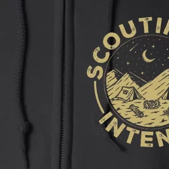 Camping Funny Scout Camper Scouting Is Intents Full Zip Hoodie