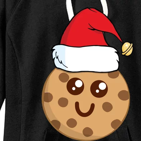 Cookie For Santa Cute Wearing A Santa Hat Gift Women's Fleece Hoodie