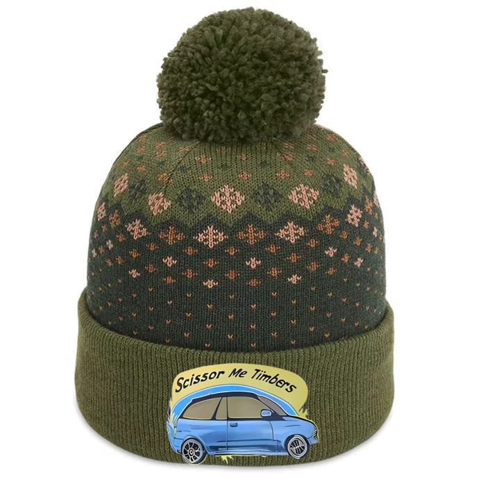 Connor Flintoft Scissor Me Timbers Car The Baniff Cuffed Pom Beanie