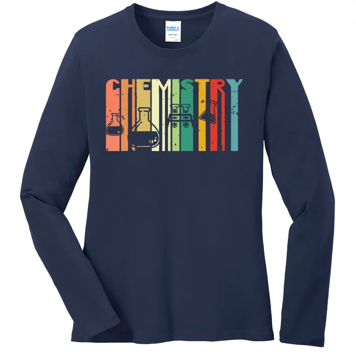 Chemistry Funny Science Student Chemist Humor Ladies Long Sleeve Shirt