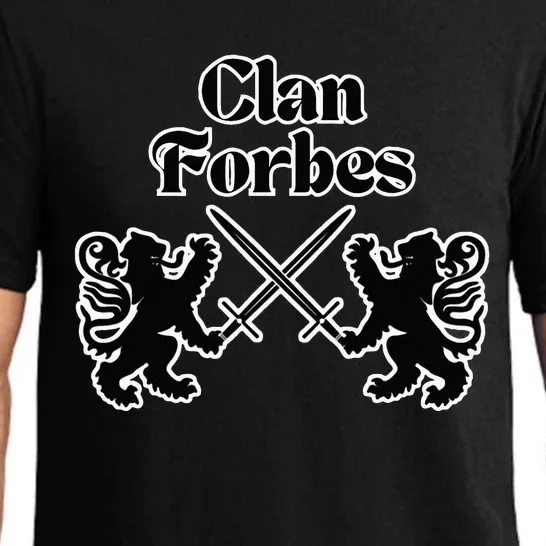 Clan Forbes Scottish Swords Lion Pajama Set