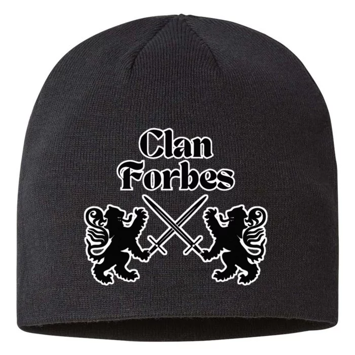 Clan Forbes Scottish Swords Lion 8 1/2in Sustainable Knit Beanie