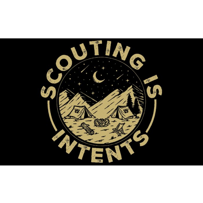 Camping Funny Scout Camper Scouting Is Intents Bumper Sticker