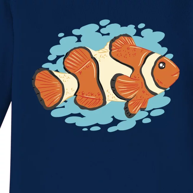 Clown Fish Sea Baby Long Sleeve Bodysuit