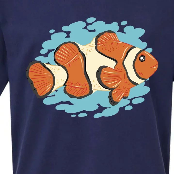 Clown Fish Sea Sueded Cloud Jersey T-Shirt