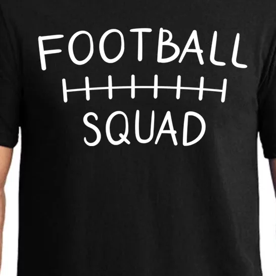 Cute Football Squad Laces Mom Funny Gift Pajama Set