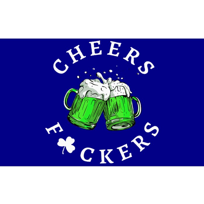 Cheers Fckers' St Patricks Day Beer Drinking Funny Bumper Sticker