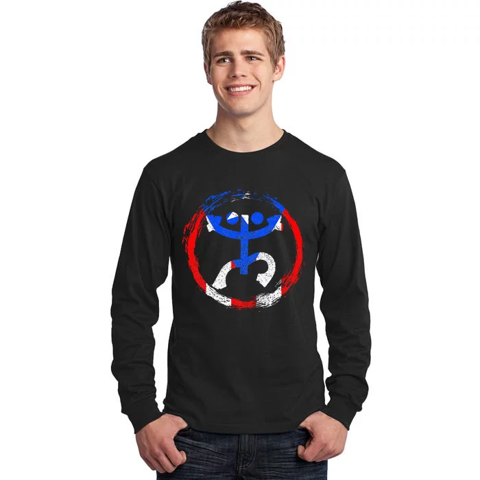 Coqui Frog Symbol Taino Puerto Rican Flag Boricua Boriken Tall Long Sleeve T-Shirt