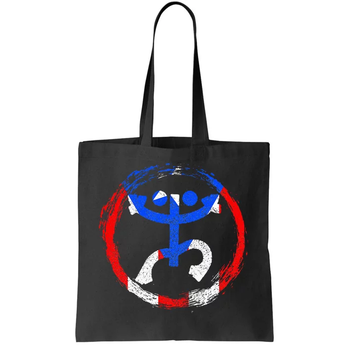 Coqui Frog Symbol Taino Puerto Rican Flag Boricua Boriken Tote Bag