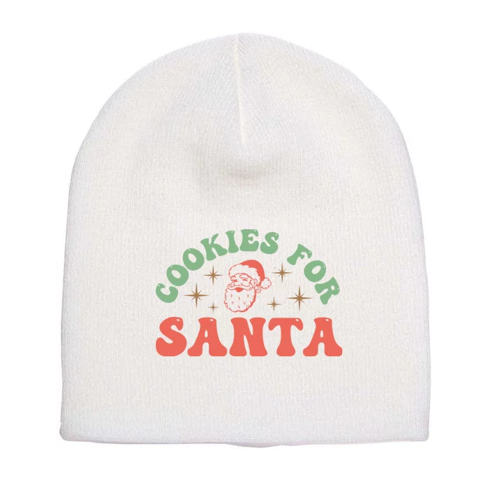 Cookies For Santa Decal Christmas Short Acrylic Beanie