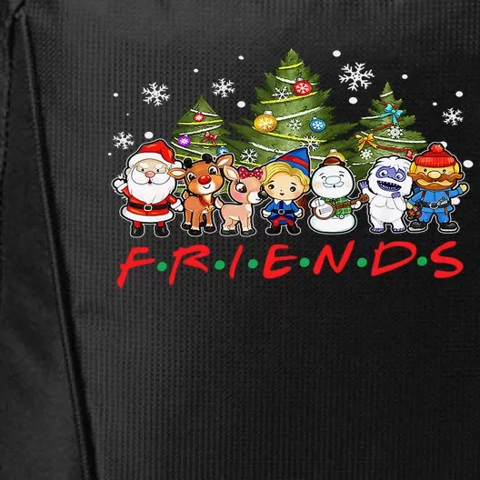 Christmas Friends Santa Rudolph Snowman Family Xmas Adults City Backpack