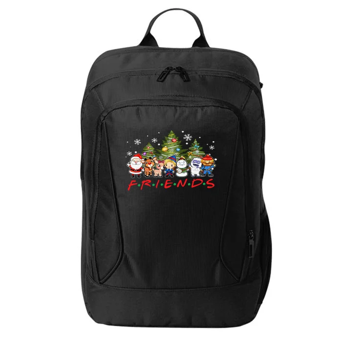 Christmas Friends Santa Rudolph Snowman Family Xmas Adults City Backpack