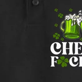 Cheers Fuckers St Patricks Day Funny Beer Drinking Mugs Dry Zone Grid Performance Polo