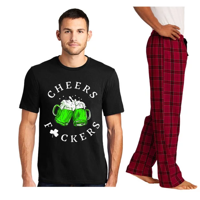 Cheers Fckers St Patricks Day Beer Drinking Pajama Set