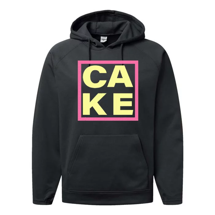 Cake Funny Sweet Baking Frosting Performance Fleece Hoodie