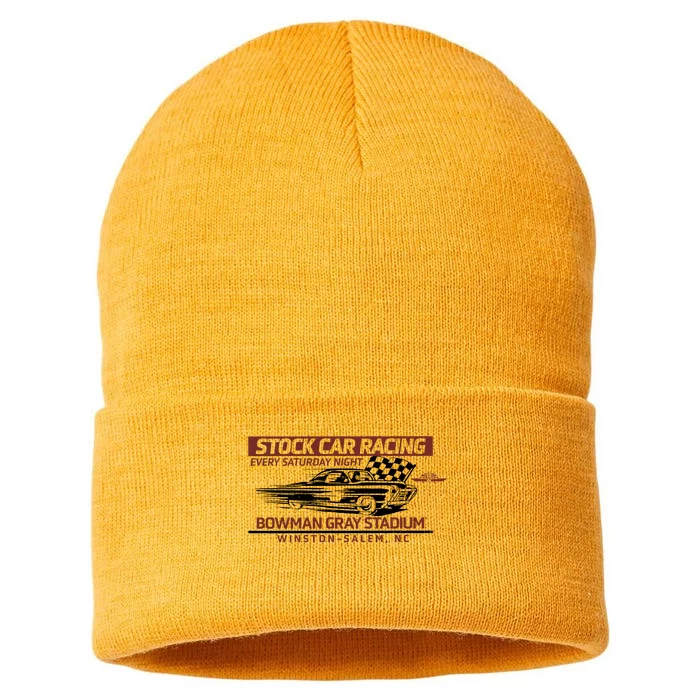 Checkered Flag Sports Tan Bowman Gray Stadium Clash Every Saturday Nigh Sustainable Knit Beanie