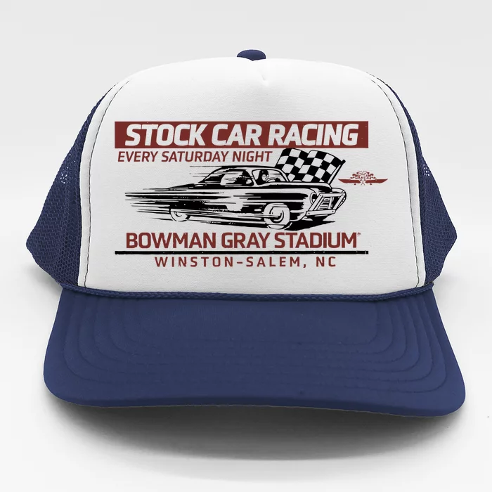 Checkered Flag Sports Tan Bowman Gray Stadium Clash Every Saturday Nigh Trucker Hat