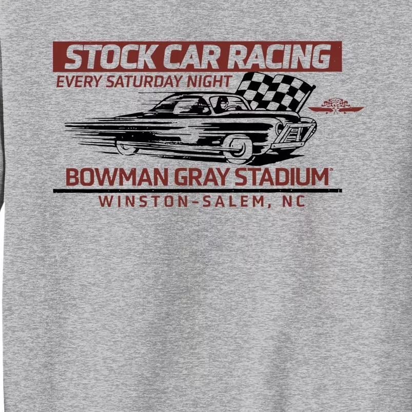 Checkered Flag Sports Tan Bowman Gray Stadium Clash Every Saturday Nigh Tall Sweatshirt