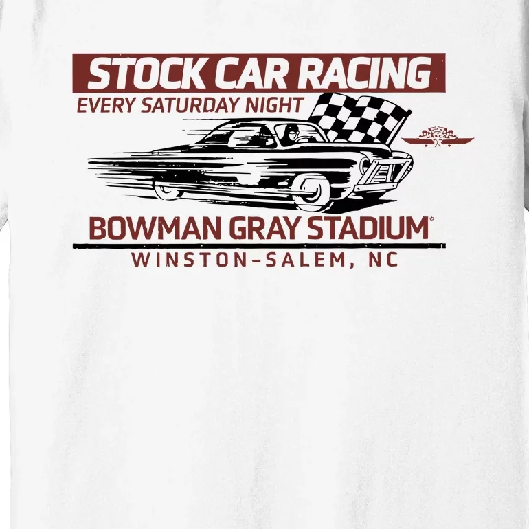 Checkered Flag Sports Tan Bowman Gray Stadium Clash Every Saturday Nigh Premium T-Shirt