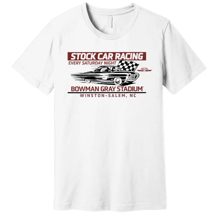 Checkered Flag Sports Tan Bowman Gray Stadium Clash Every Saturday Nigh Premium T-Shirt