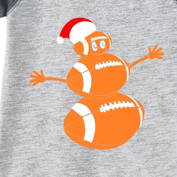 Christmas Football Snowman Football Christmas Infant Baby Jersey Bodysuit